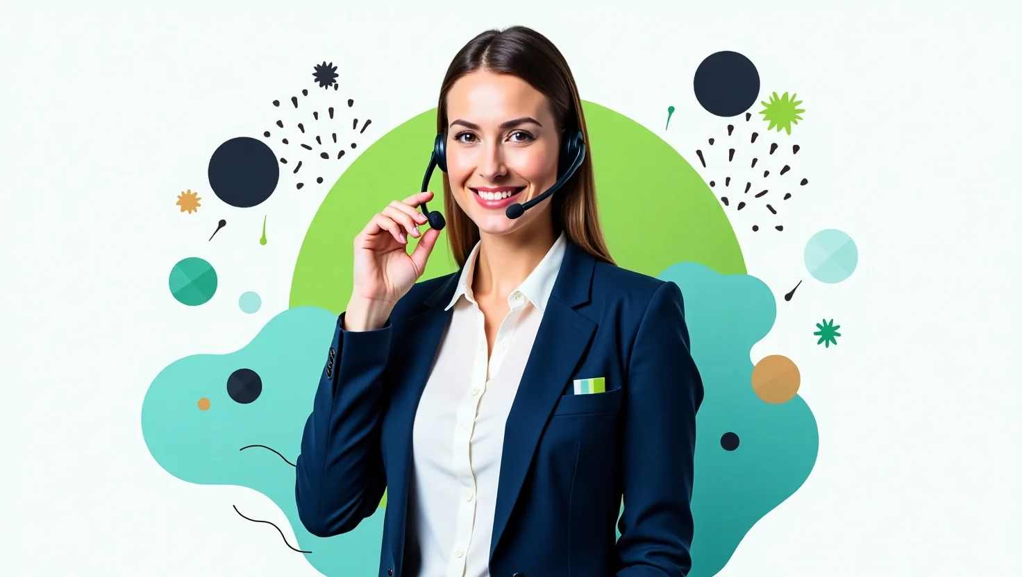 female customer support representative